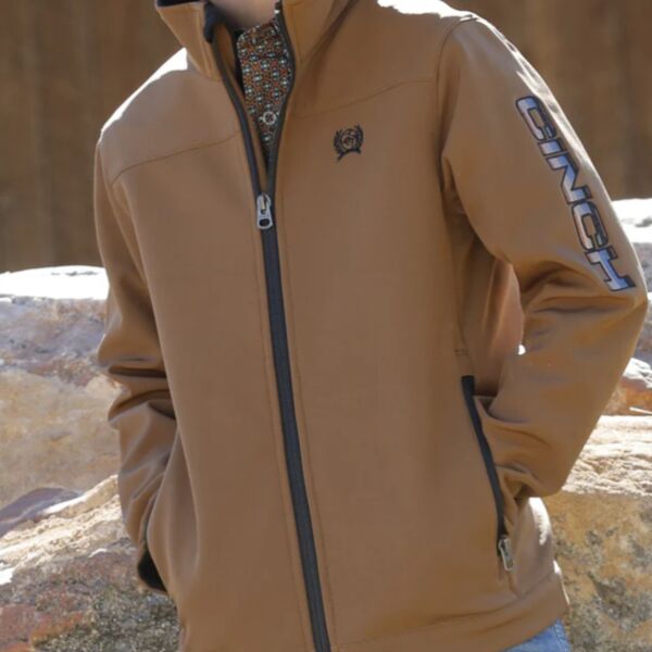 Cinch Boys Bonded Jacket Tan 25 Thumbnail